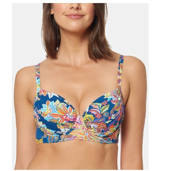 Bleu by Rod Beattie Printed Underwire Bikini Top - Picture 1 of 6